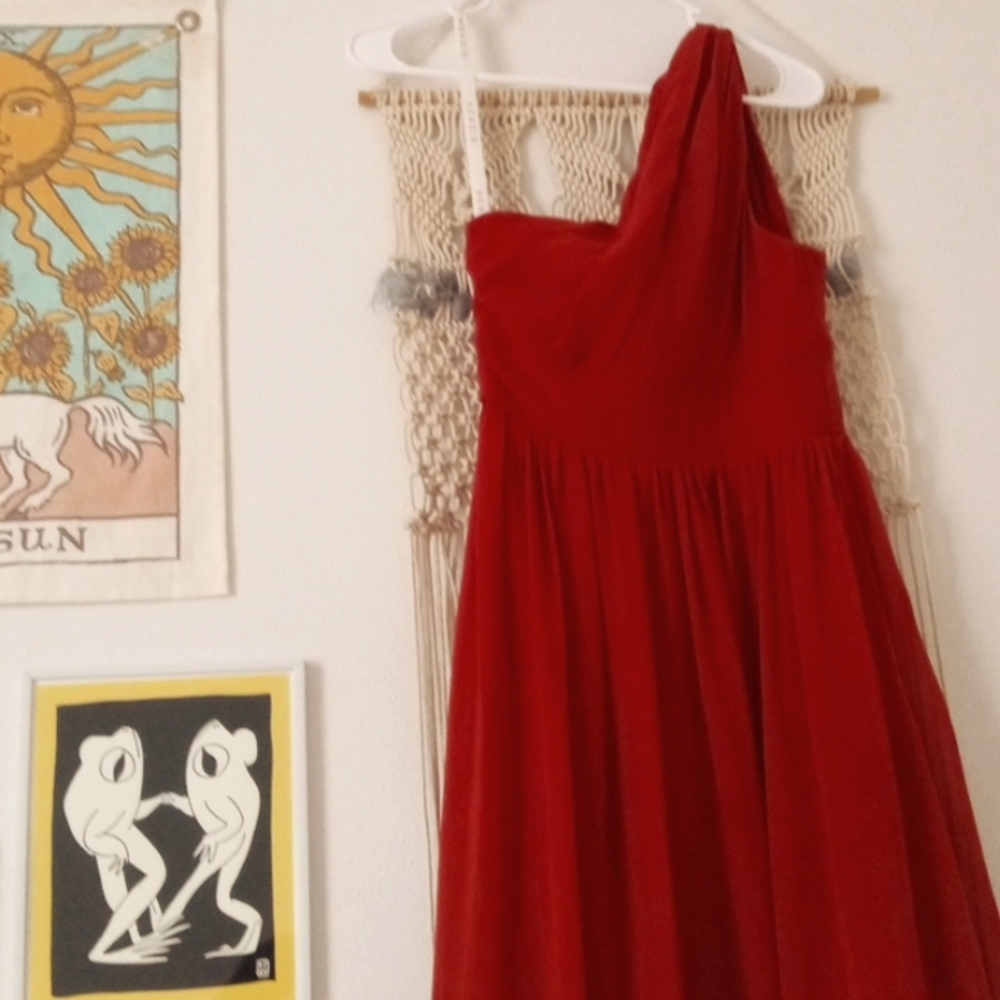 AZAZIE TERRACOTTA RED PROM DRESS